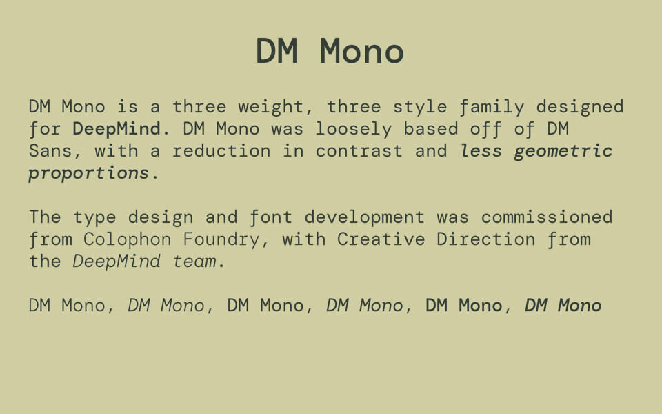 DM Font