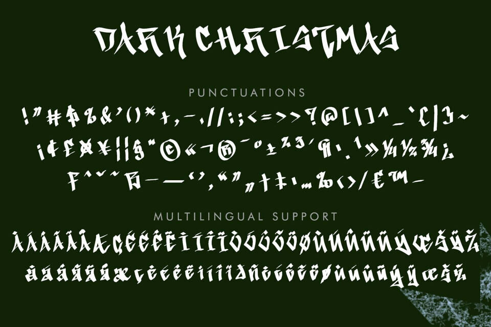 Dark Christmas Font