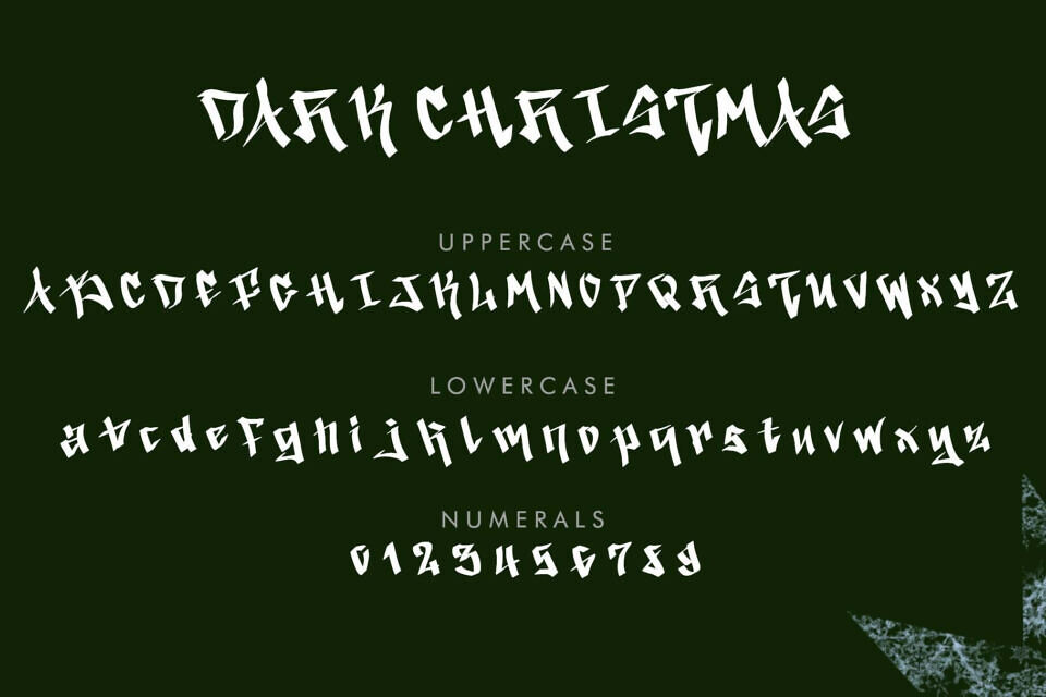 Dark Christmas Font