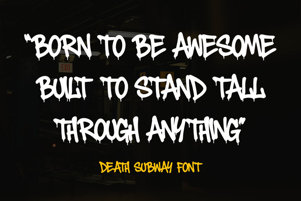 Death Subway Font