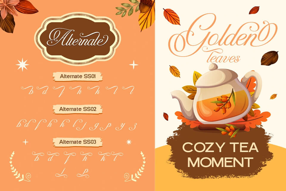 Emasline Goldenstone Font