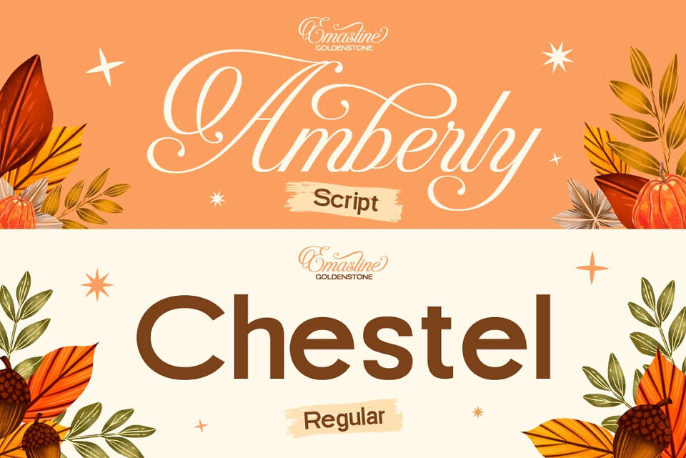 Emasline Goldenstone Font