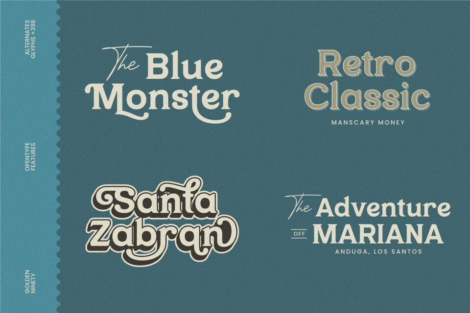 Golden Ninety Font