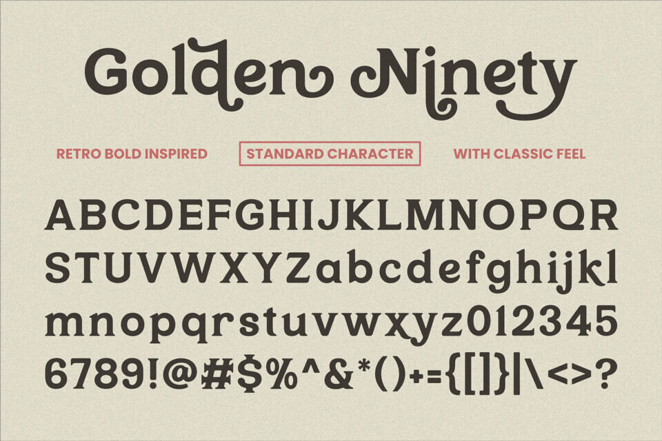 Golden Ninety Font