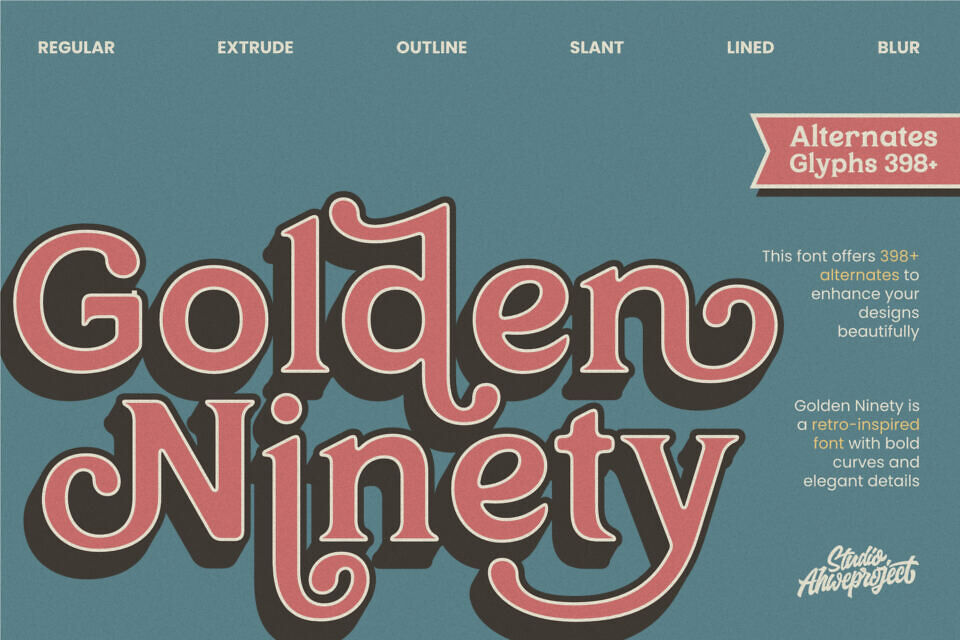 Golden Ninety Font