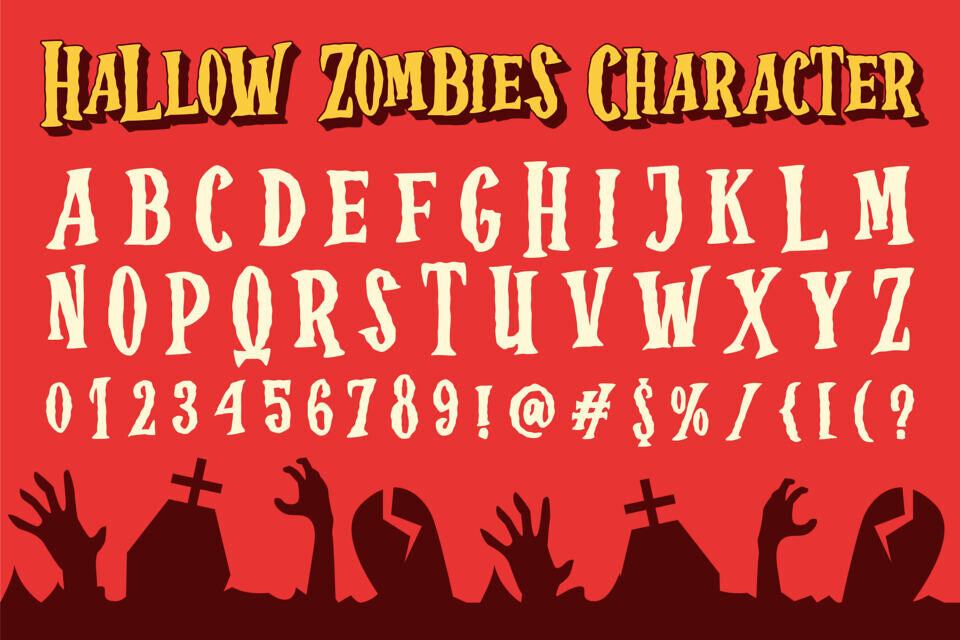 Hallow Zombies Font