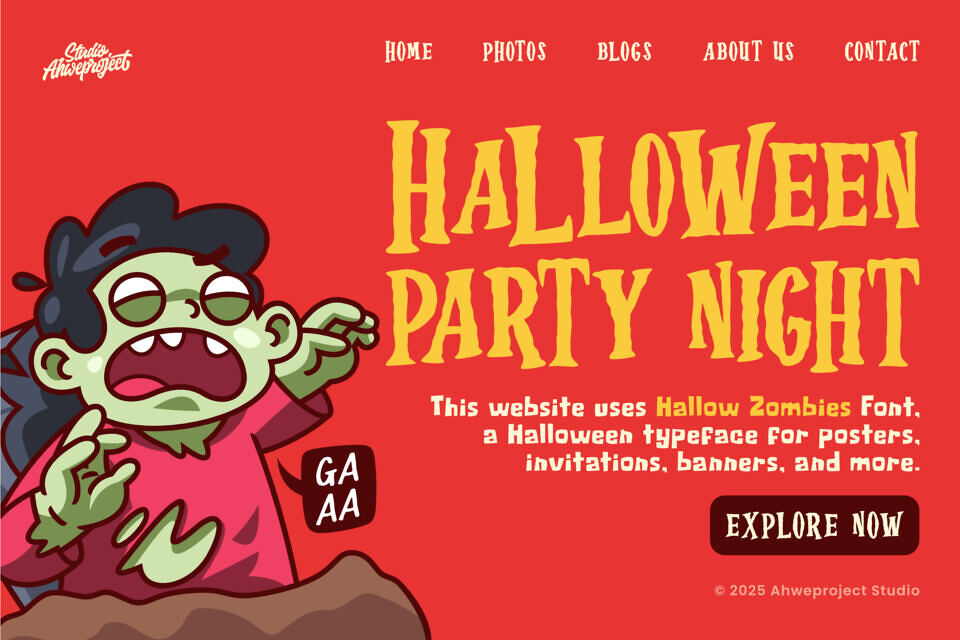 Hallow Zombies Font