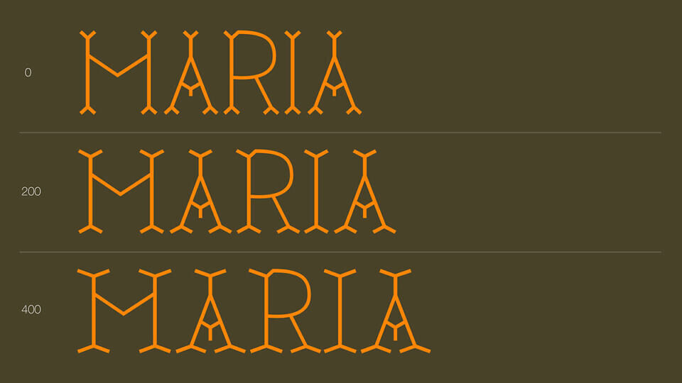 MARIA RM Font