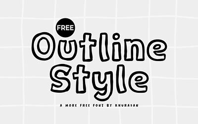 Outline Style Font