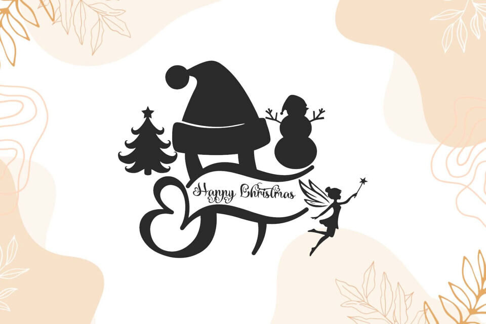 Romantic Christmas Monogram Font