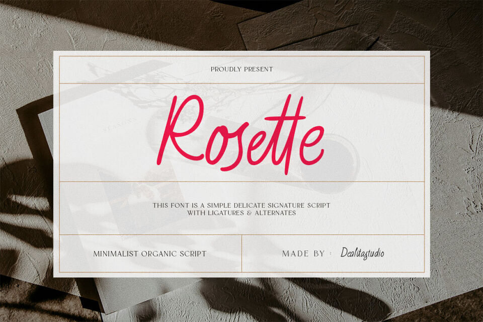 Rosette Font