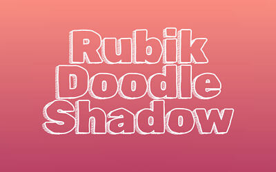 Rubik Doodle Shadow Font