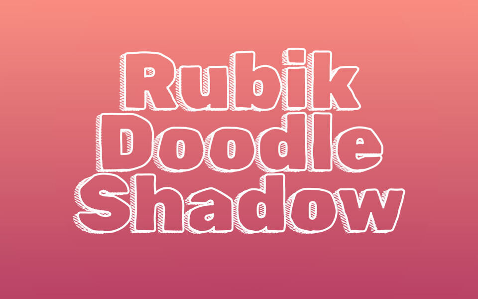 Rubik Doodle Shadow Font