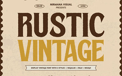 Rustic Vintage Rough Font