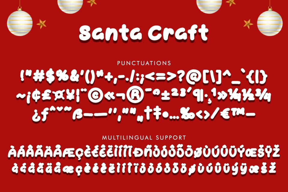 Santa Craft Font