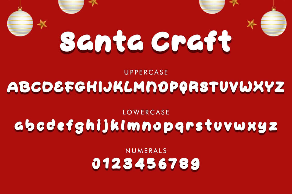 Santa Craft Font