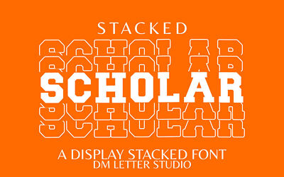 Scholar Stacked Font