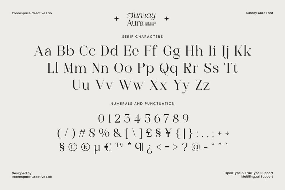 Sunray Aura Font