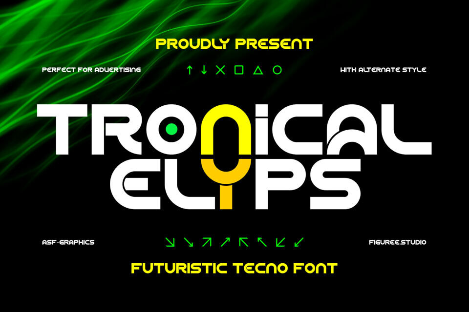 Tronical Elyps Font