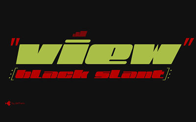View Slant Font