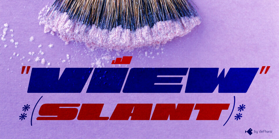 View Slant Font