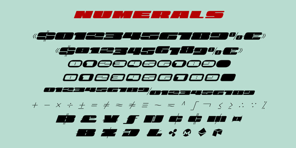 View Slant Font
