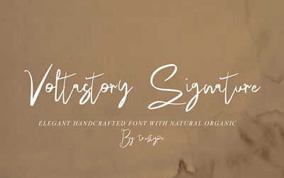 Voltastory Signature Font