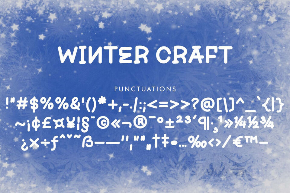 Winter Craft Font
