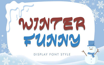 Winter Funny Font