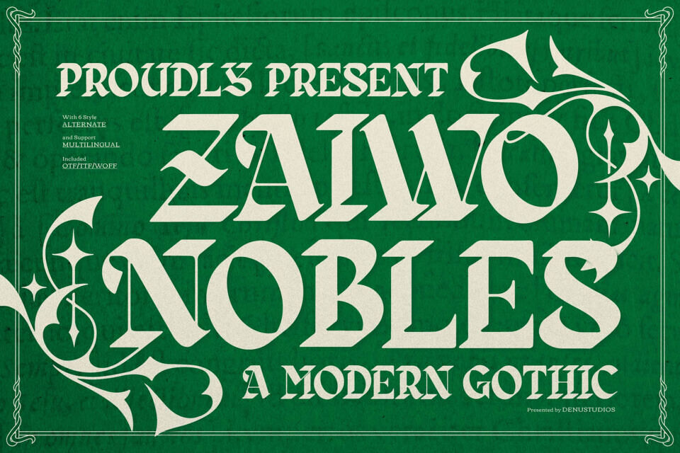 Zaiwo Nobles Font