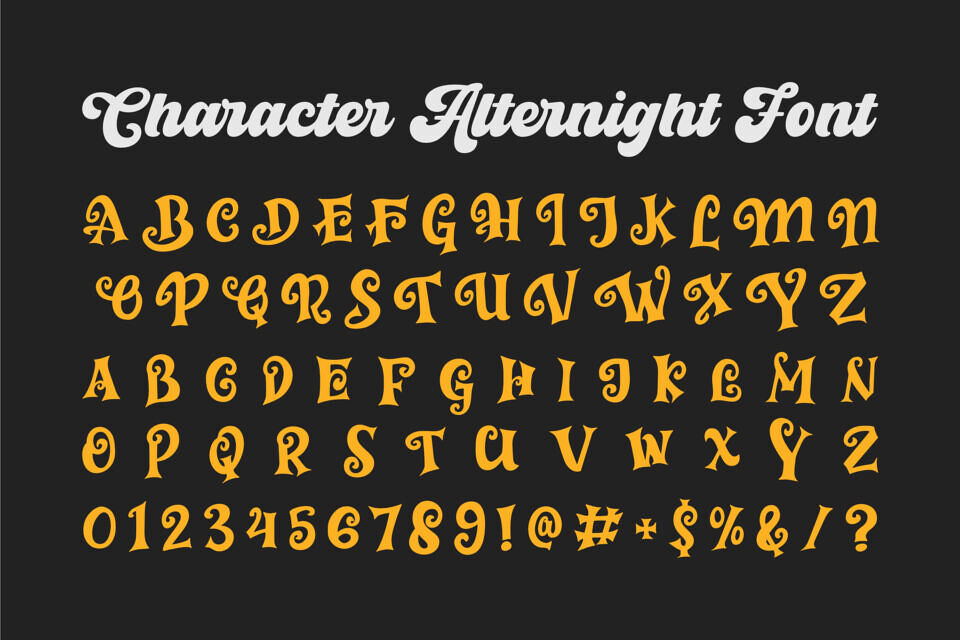 Alternight Font