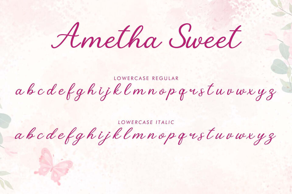 Ametha Sweet Font