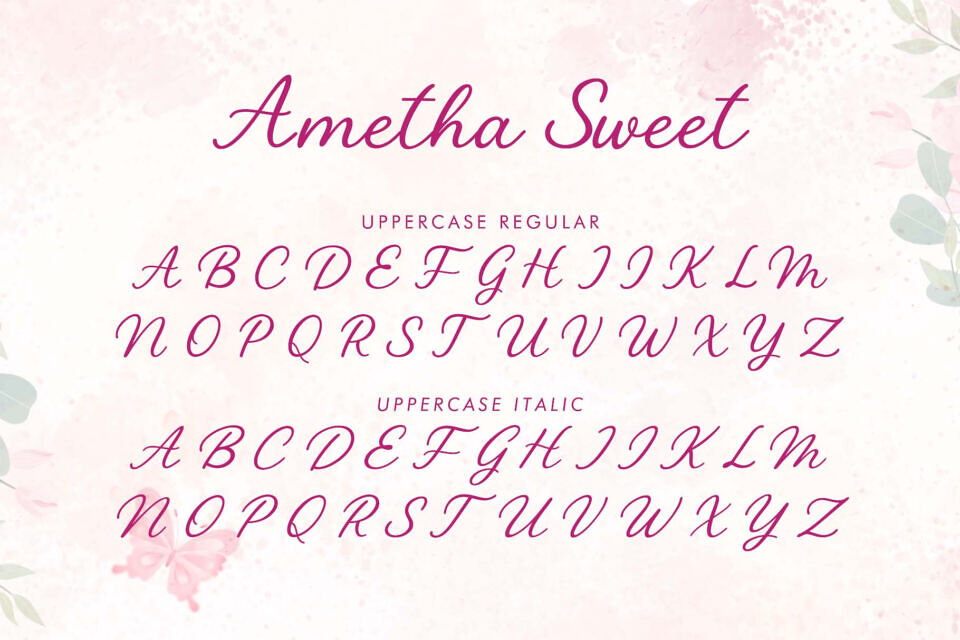 Ametha Sweet Font