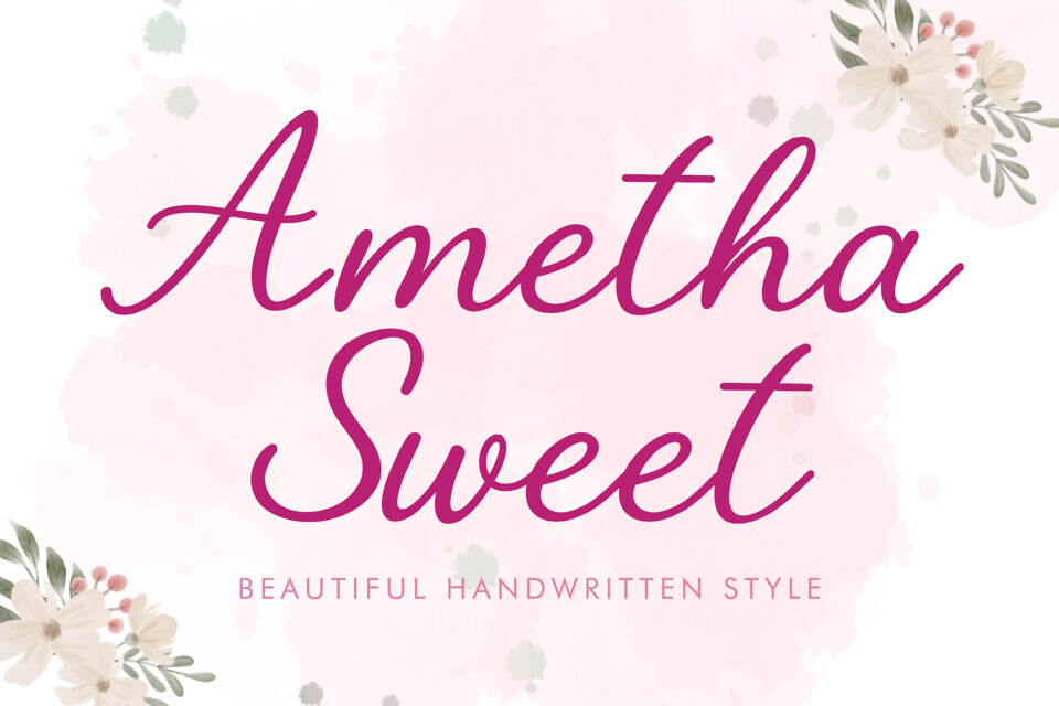 Ametha Sweet Font