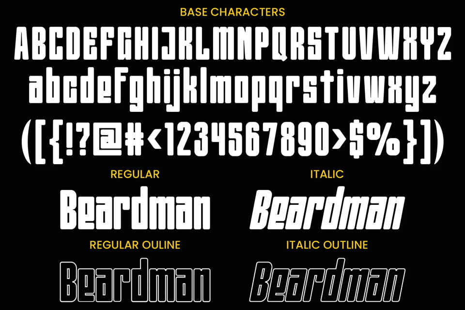 Beardman Font