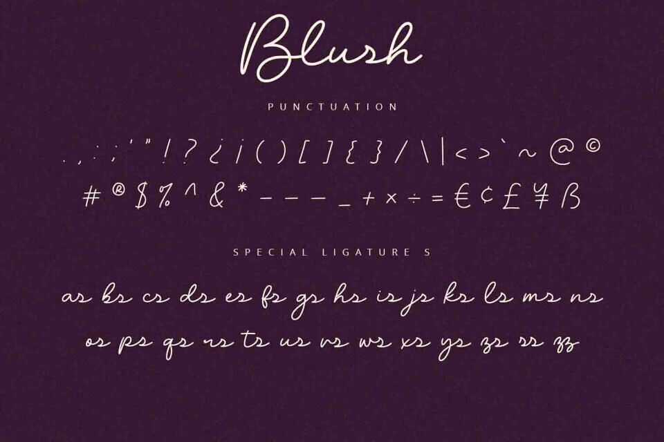 Blush Font