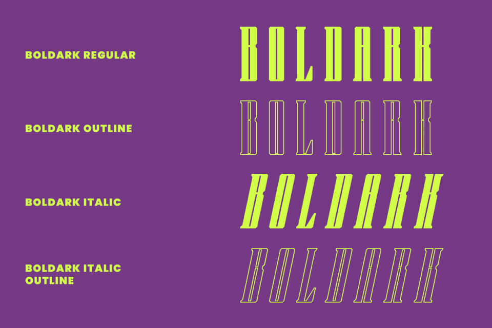 Boldark Font