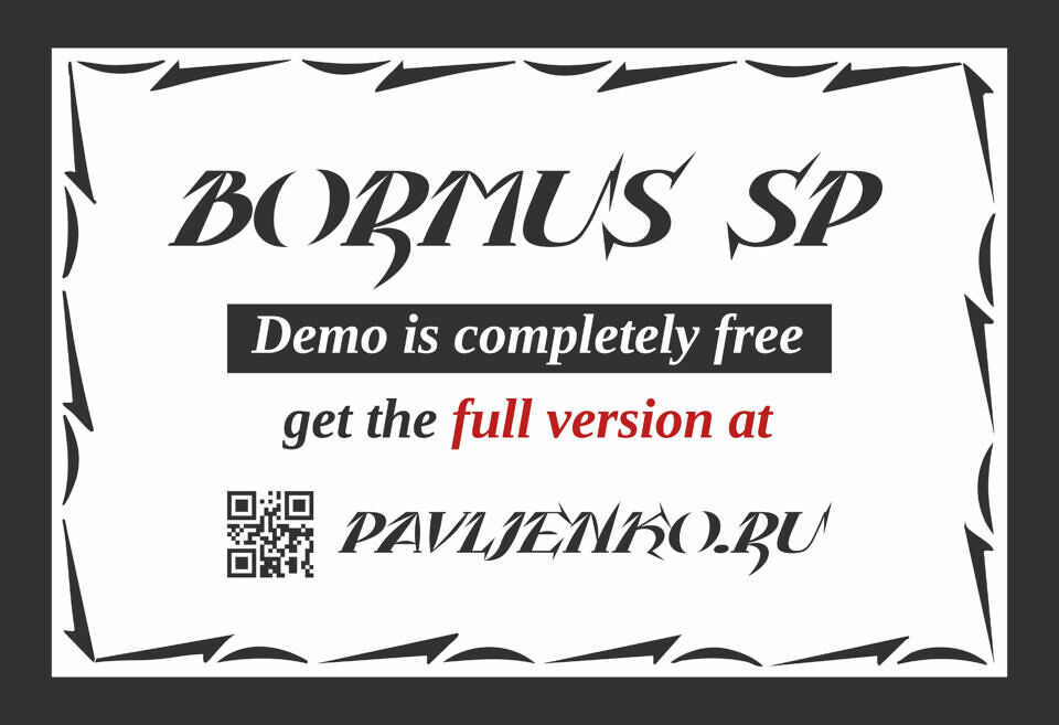Bormus SP Font