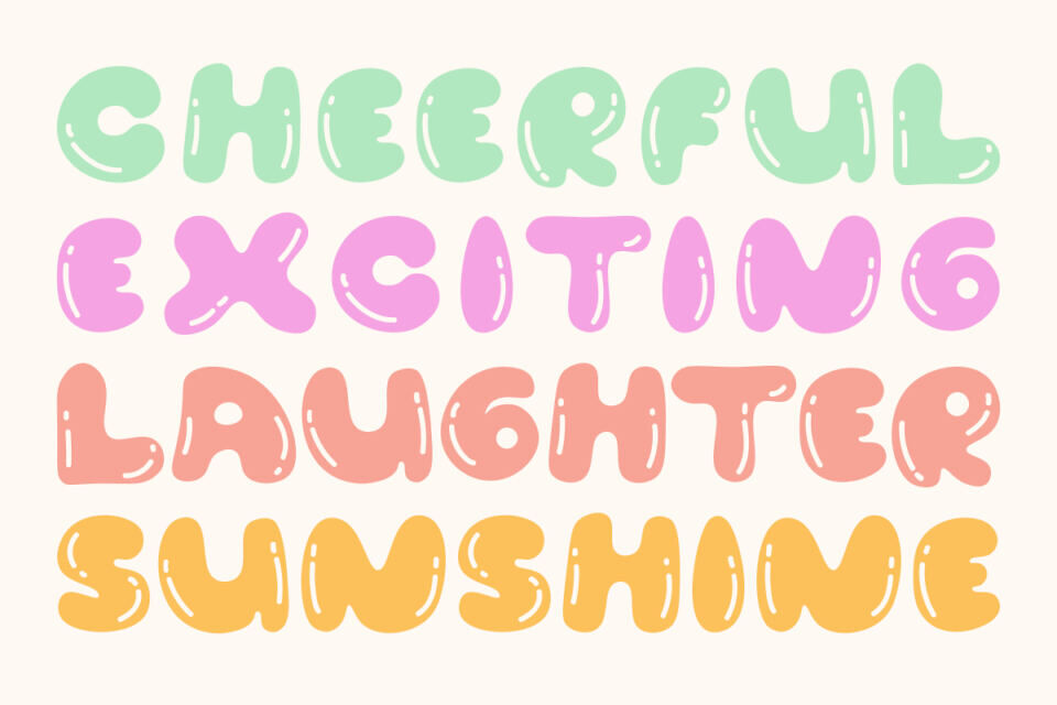 Bubble Whimsy Font