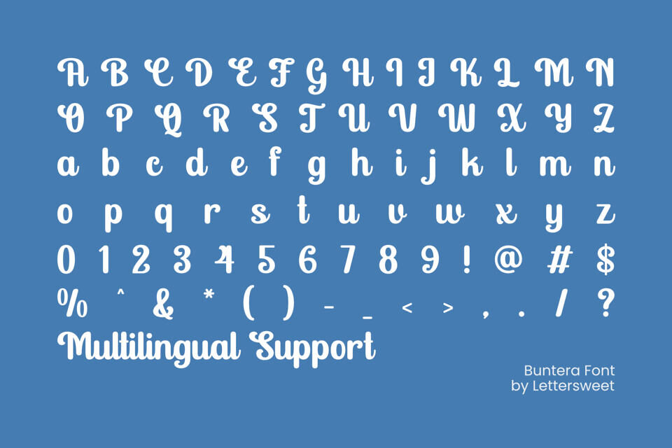 Buntera Font