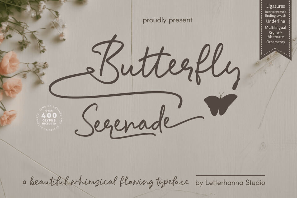 Butterfly Serenade Font