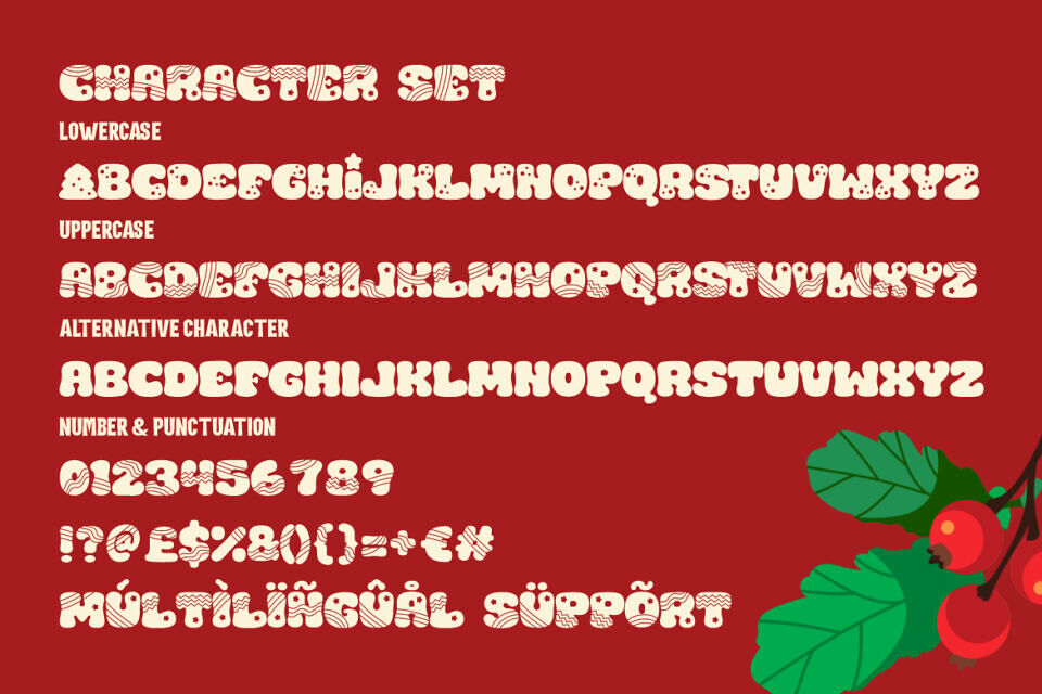 Christmas Grooves Font