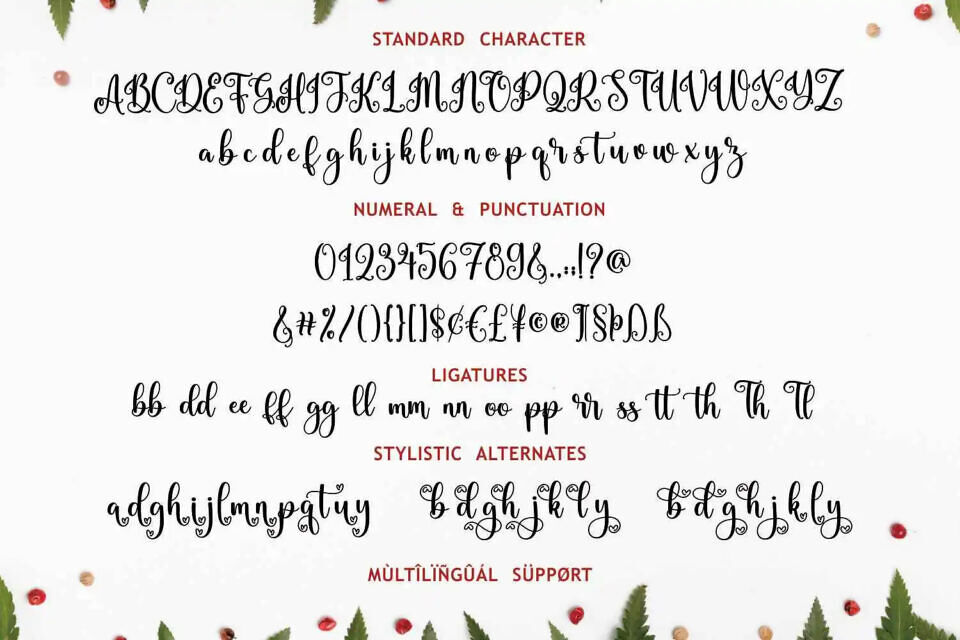 Christmas Holiday Font