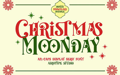 Christmas Moonday Font