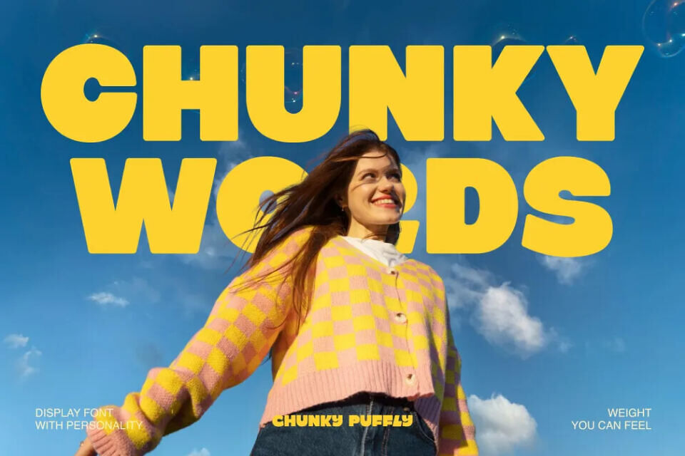 Chunky Puffly Font