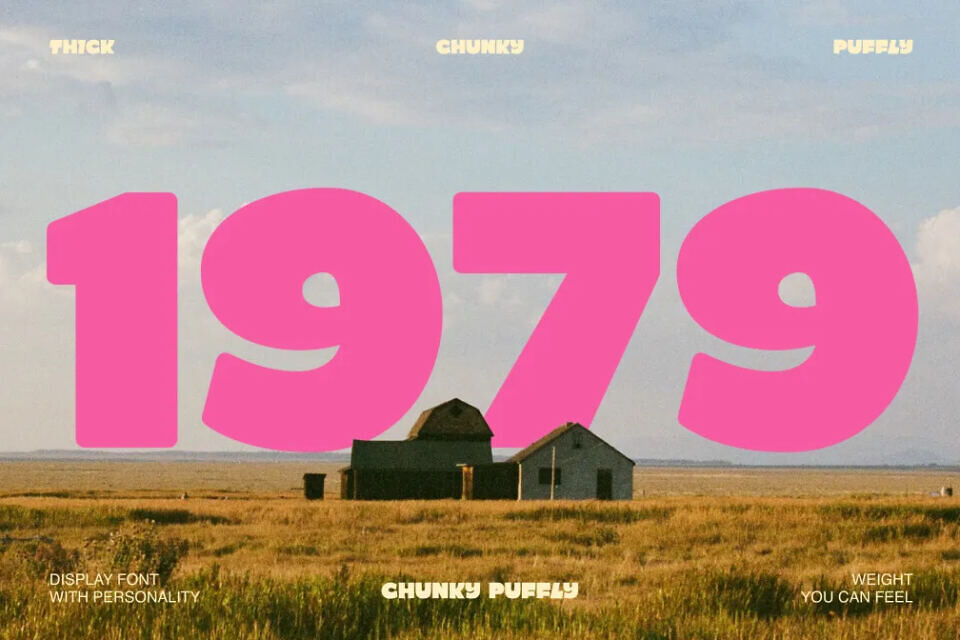 Chunky Puffly Font
