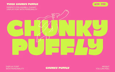 Chunky Puffly Font