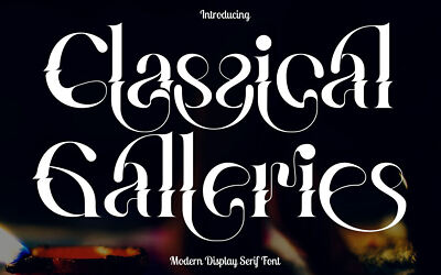 Classical Galleries Font