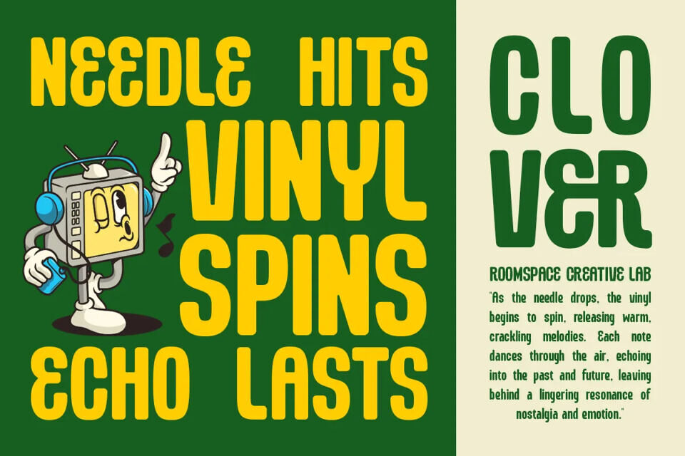 Clover Condensed Font