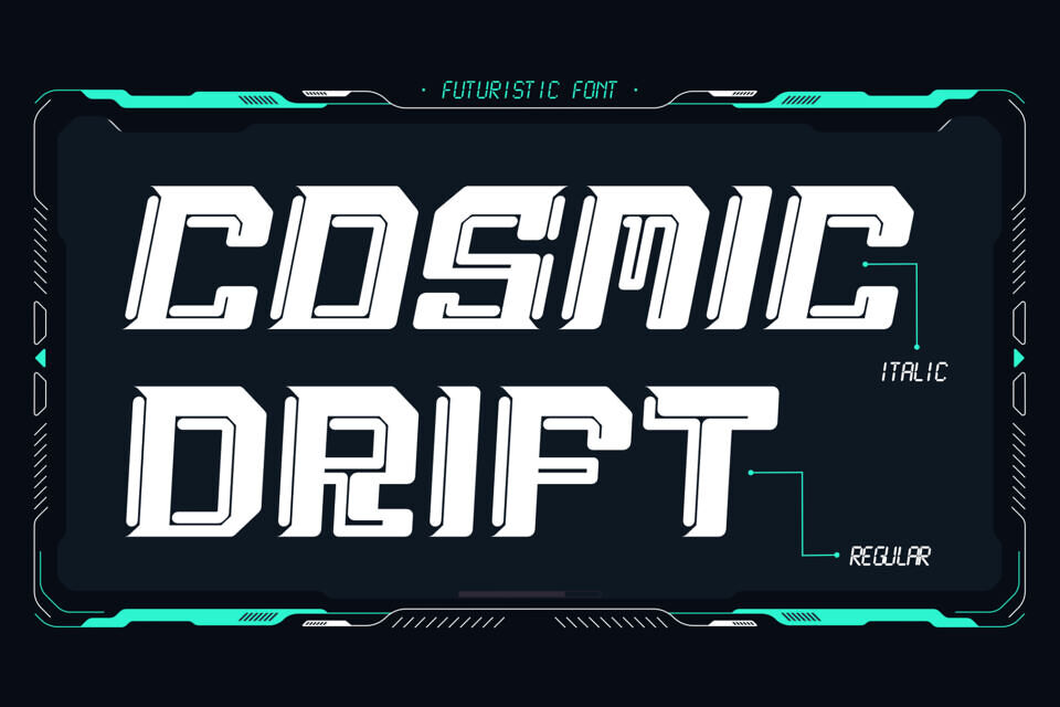 Cosmic Drift Font